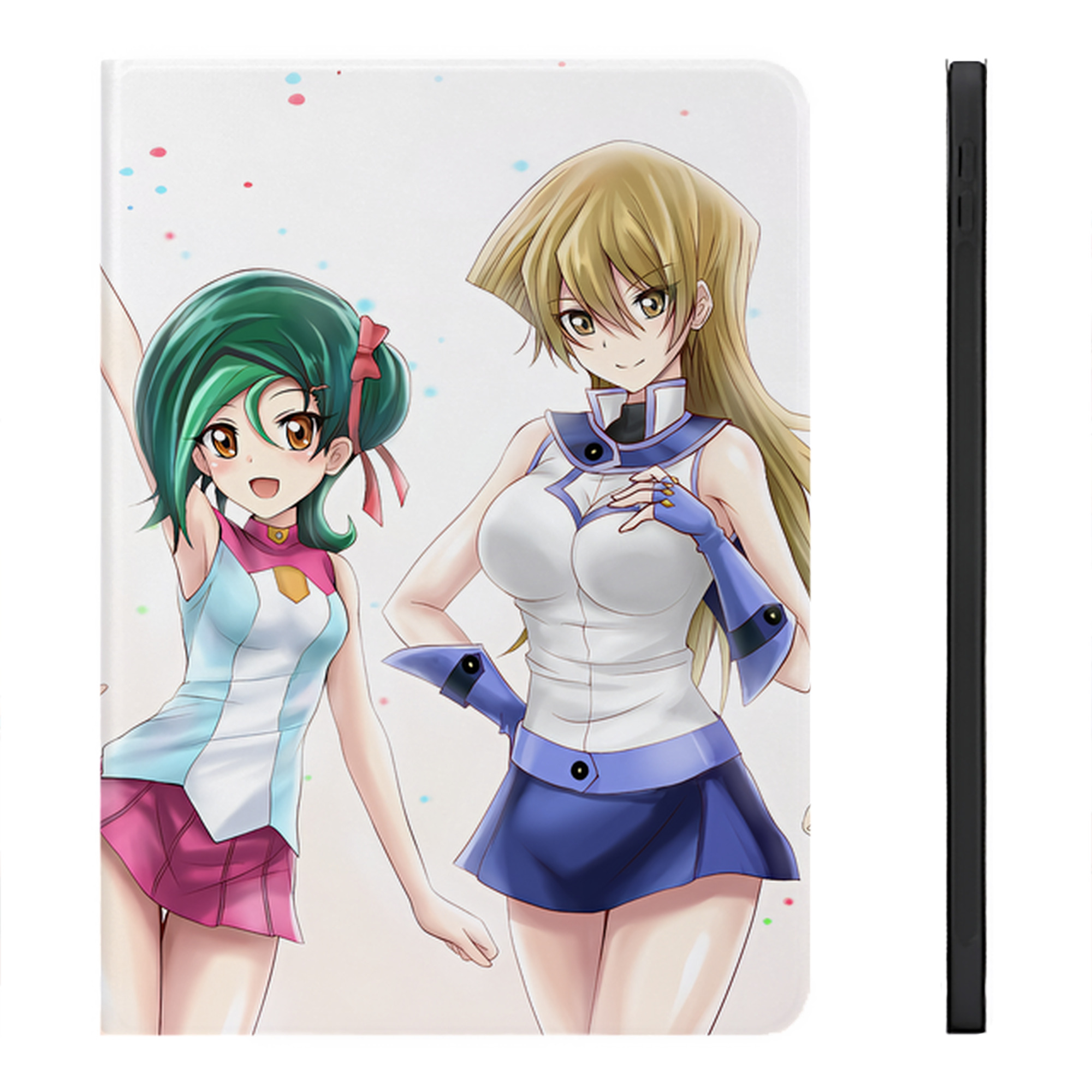 （画像用） 遊☆戯☆王 Yu-Gi-Oh! IPadケース ペンホルダー付き ブックスタイルデザイン